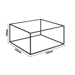 Buffetständer - ASIA PLUS - Metallgestell - Höhe: 176mm - passend für GN 1/3 & GN 2/3