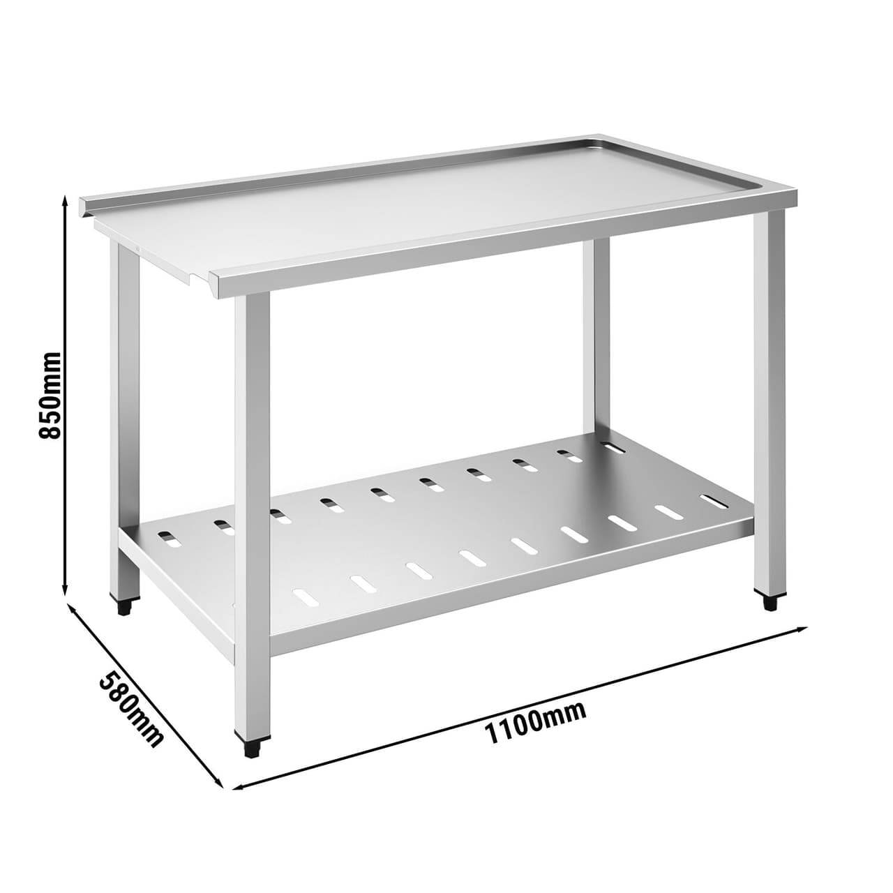 Auslauftisch - 1100mm - Anbau rechts - für DSHI1080WD