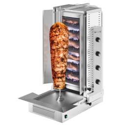 Gas Lavastein Gyros-/ Dönergrill - 4 Brenner - inkl. 2 Schutzbleche