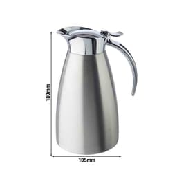 Isolierkanne - ADVANCED - Edelstahl - 0,6 Liter - Einhandautomatik