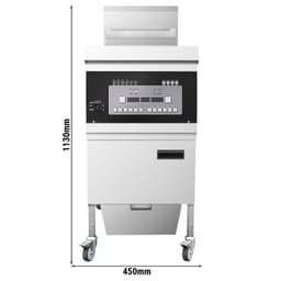 Elektrische Fritteuse mit Filtersystem - 26 Liter - 14,2 kW - Digital