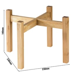 Gestell - Bambusholz - Höhe: 140mm - passend für 10430 & 10435