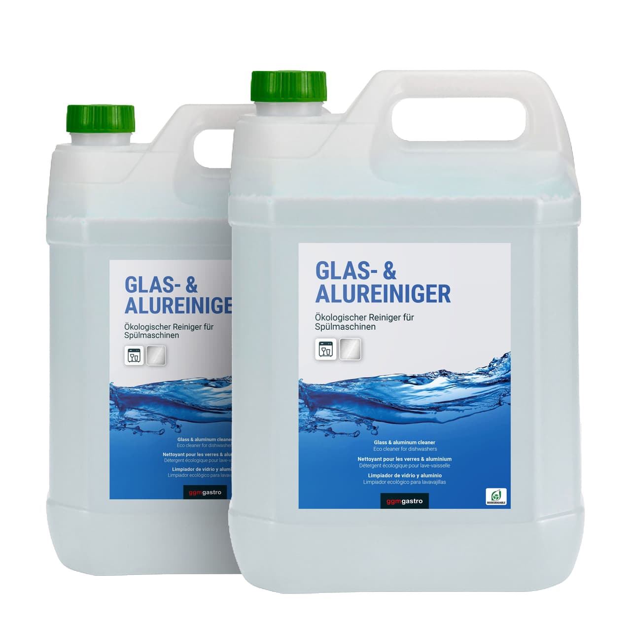 (2 Stück) Glas- & Alureiniger für Spülmaschinen á 5 Liter - Ökologisch