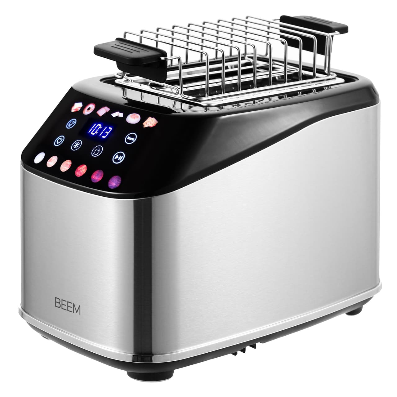 BEEM | Toaster - 1,4 kW - 2 separat steuerbare Toastfächer - inkl. Brötchenaufsatz