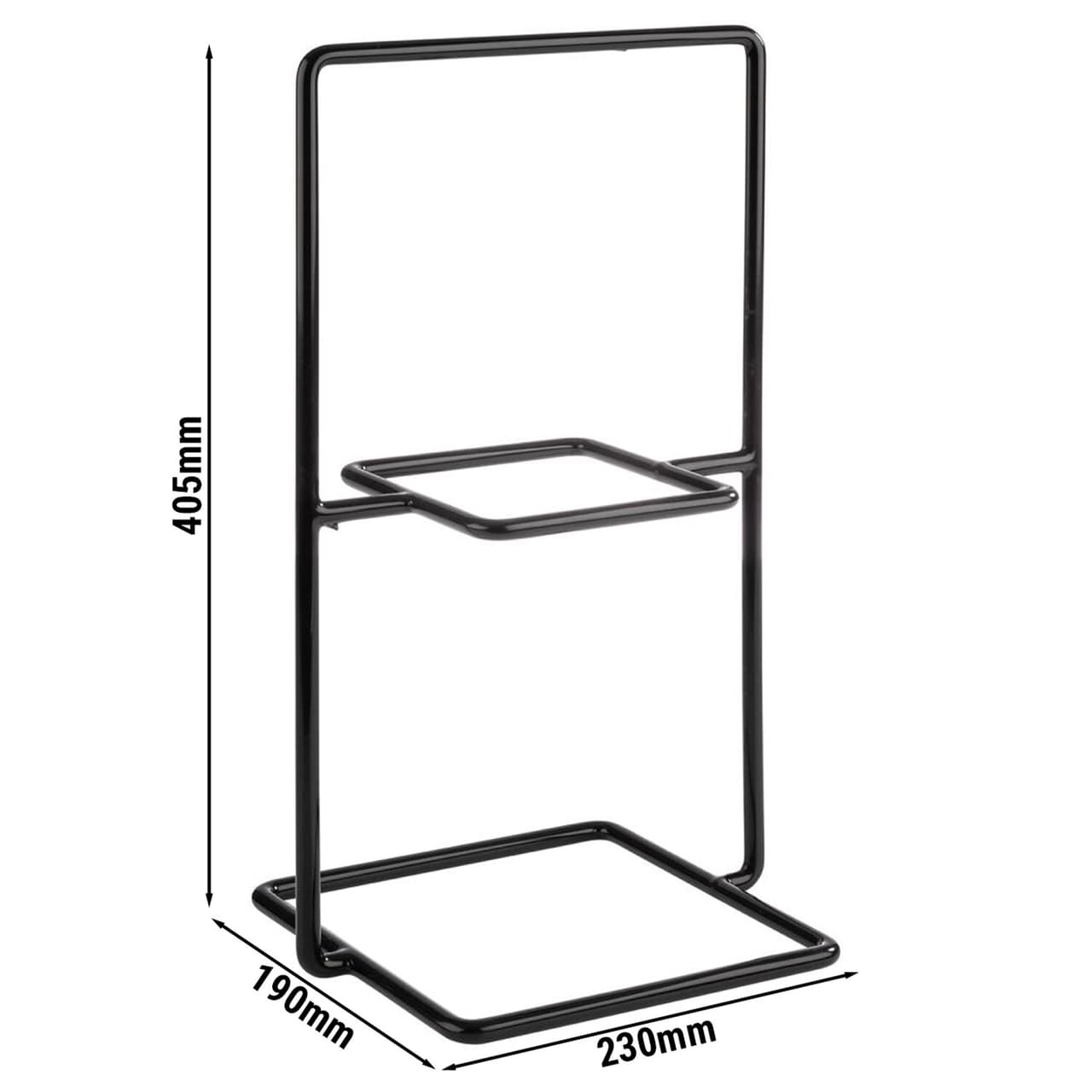 Buffetständer - PERFECTO - Metall - Eckig - Höhe: 405mm