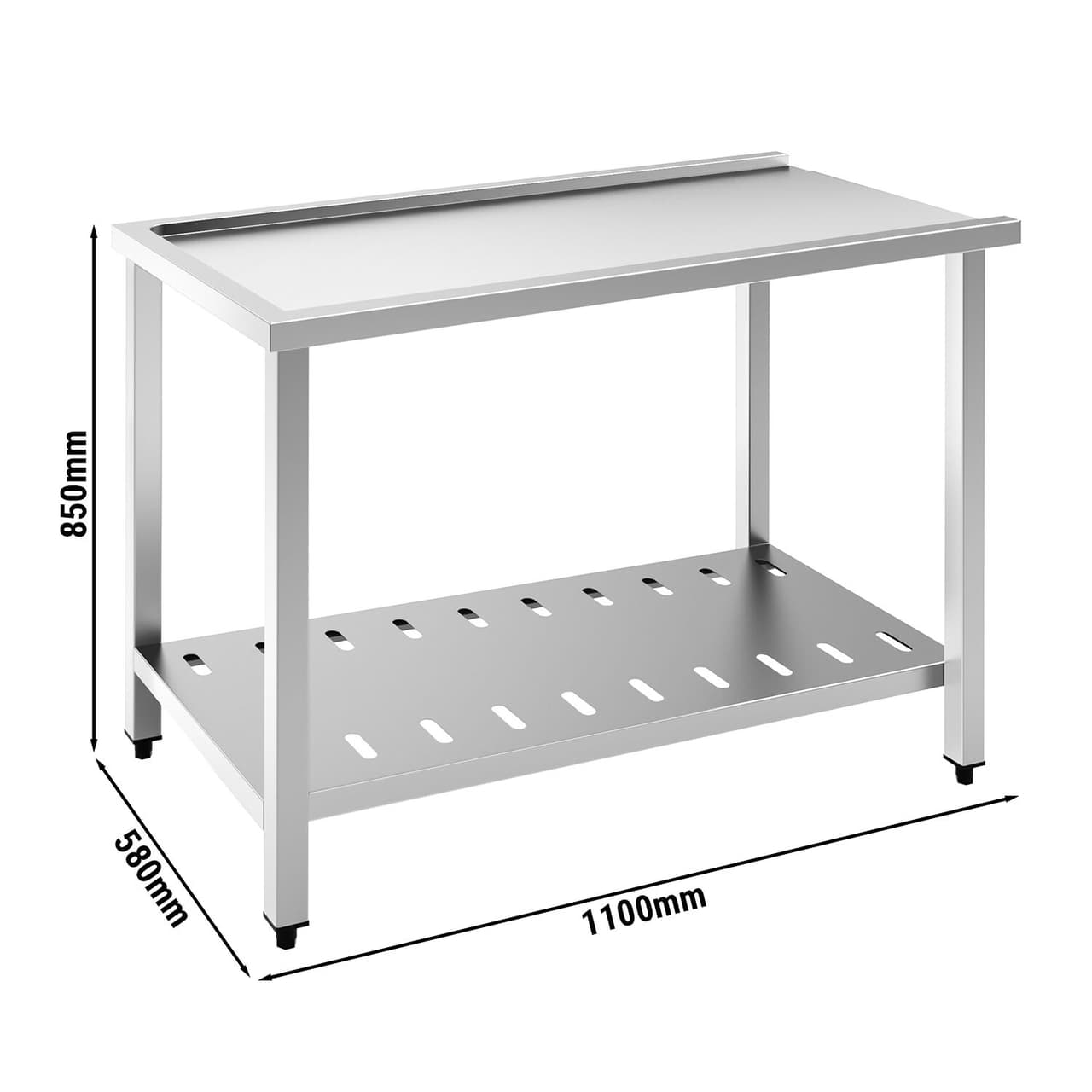 Auslauftisch - 1100mm - Anbau links - für DSHI1080WD