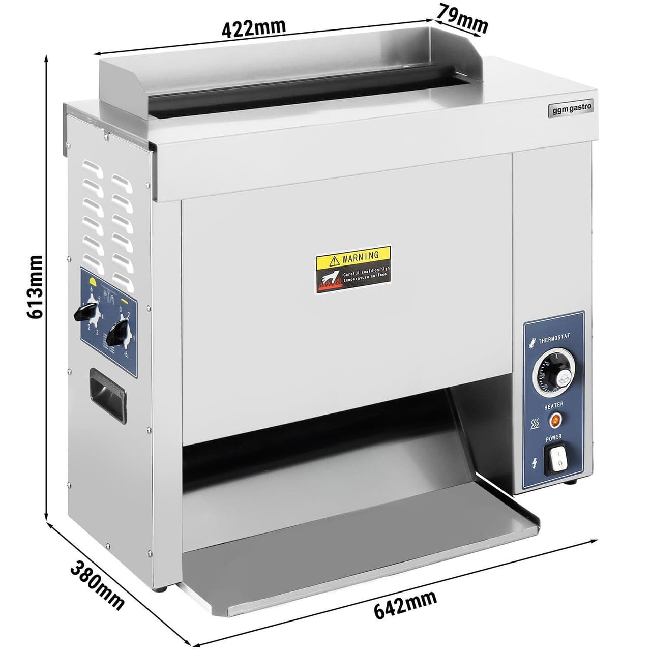 Durchlauftoaster - 2,7 kW - Manuell