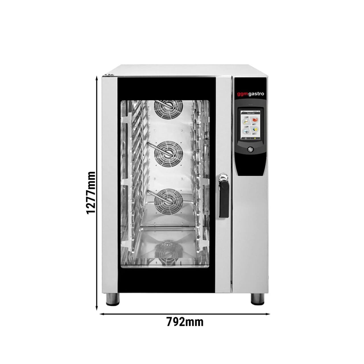 Kombidämpfer - Touch - 12x GN 1/1 - inkl. Waschsystem & Temperaturfühler