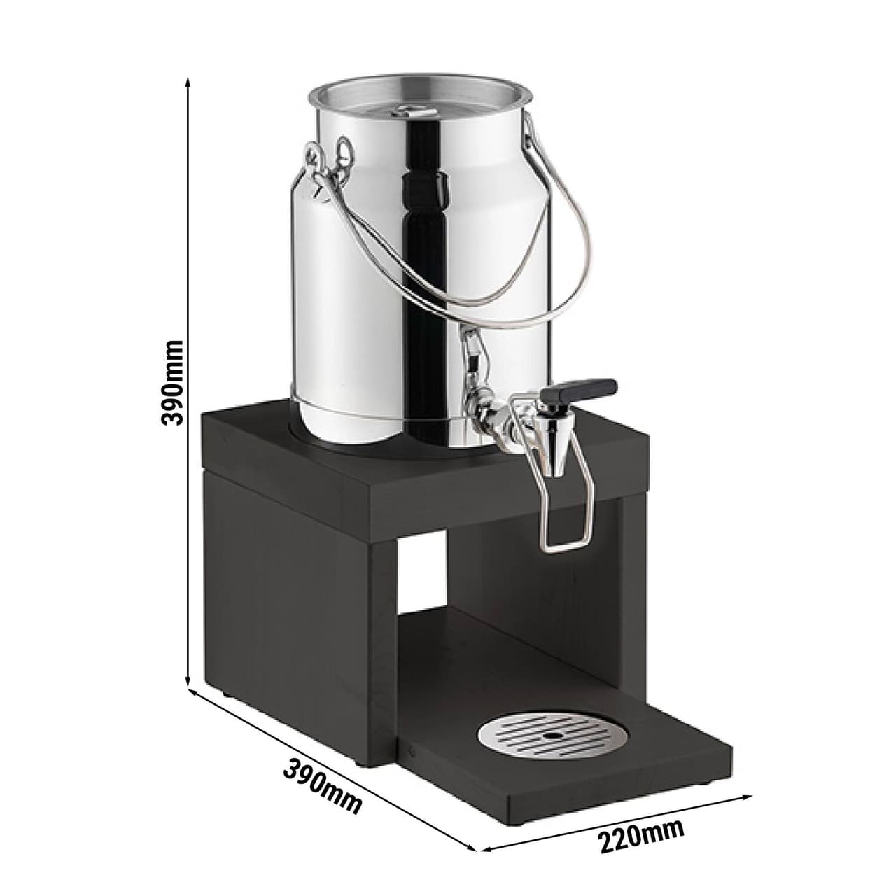 Milchdispenser - BRIDGE - 3 Liter - inkl. Kühlakku im Standfuß & Touchless Adapter