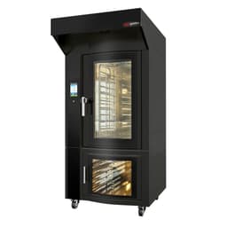 Rotierender Bäckerei-Heißluftofen - Touch - 10x EN 60x40 - inkl. Haube & Gärschrank