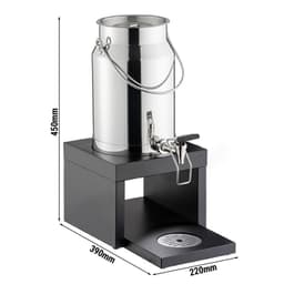 Milchdispenser - BRIDGE - 5 Liter - inkl. Kühlakku im Standfuß & Touchless Adapter