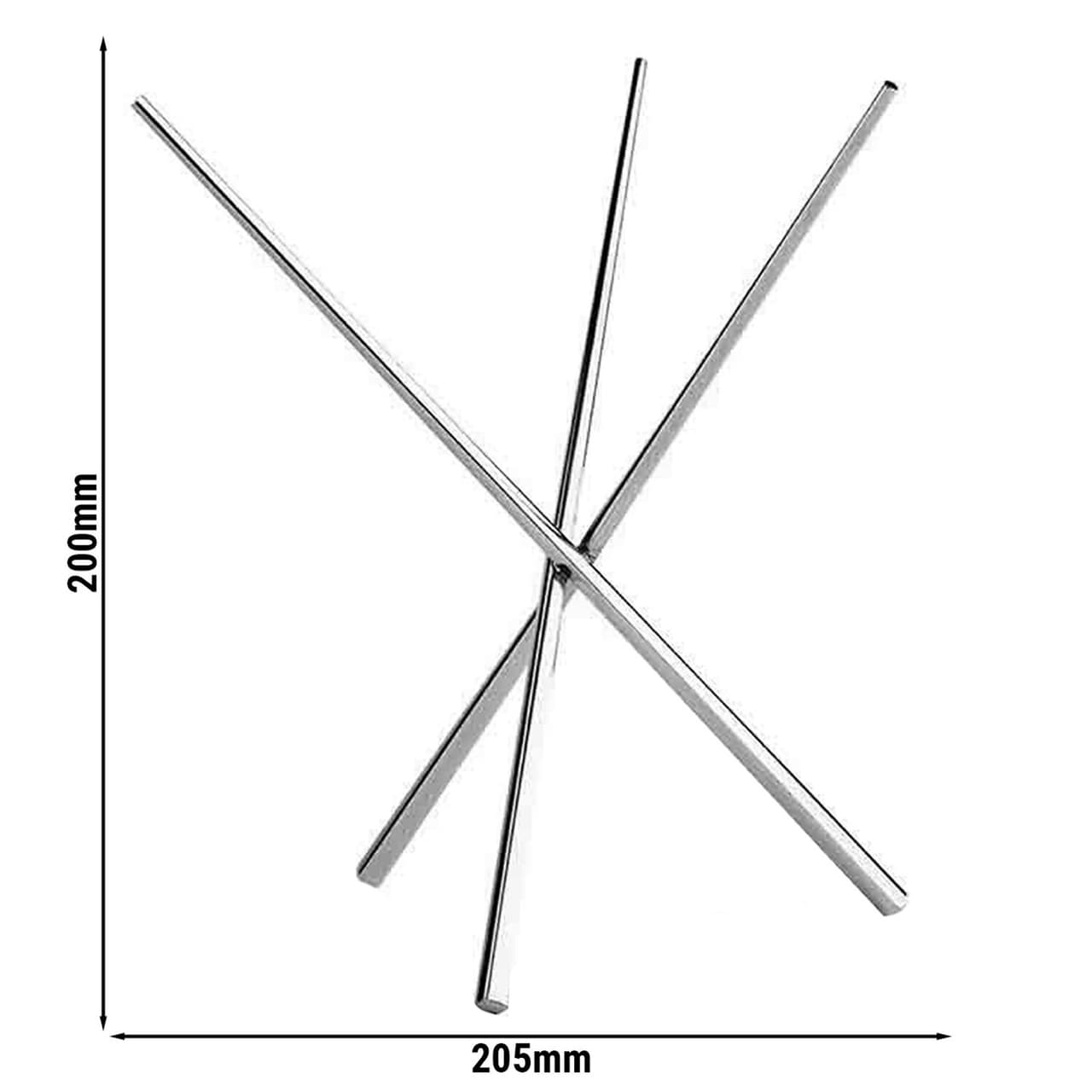 Buffetständer - ASIA PLUS - Edelstahl - Höhe: 200mm