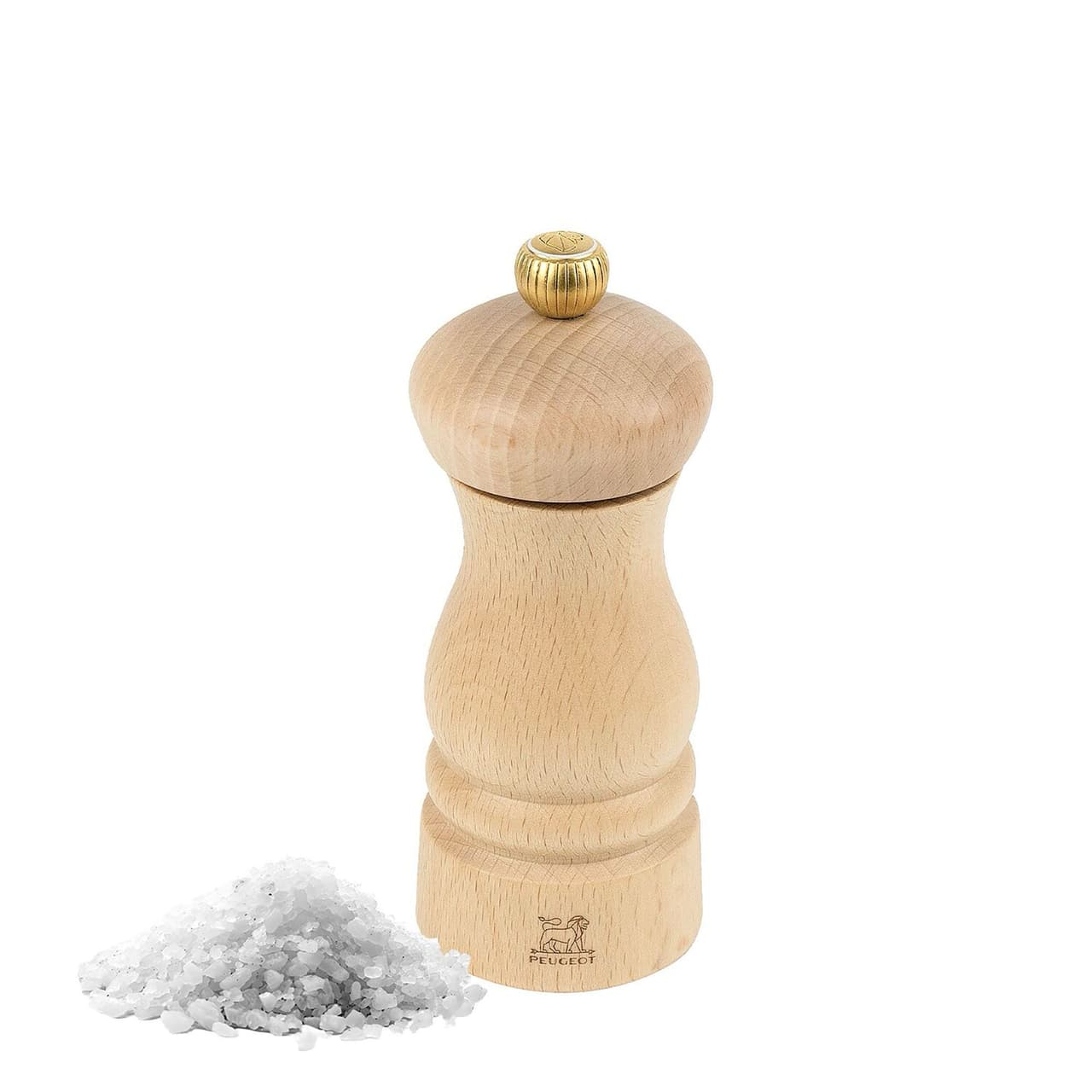 (6 Stück) PEUGEOT | CLERMONT - Salzmühle - Holz Natur - Höhe: 130mm