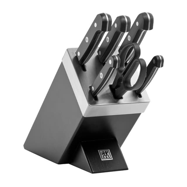 ZWILLING | GOURMET SharpBlock - Selbstschärfender Messerblock - 7-tlg - Schwarz