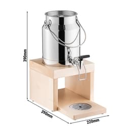 Milchdispenser - BRIDGE - 3 Liter - inkl. Kühlakku im Standfuß & Touchless Adapter