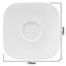 (6 Stück) SELTMANN WEIDEN | Untertasse - eckig klein - 130x130mm