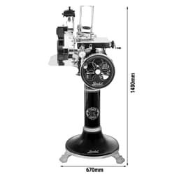 BERKEL | Schwungradmaschine Tribute  - Messer: Ø 300mm - Schwarz - inkl. Untergestell