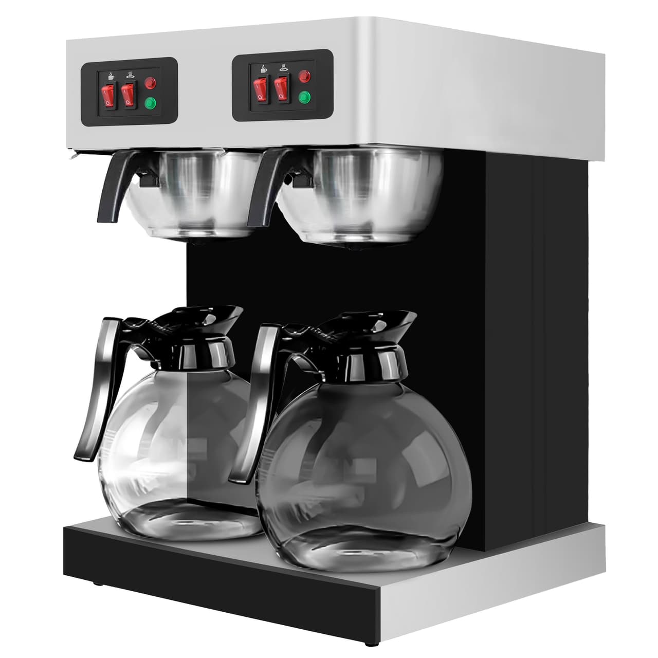 Filterkaffeemaschine - 2x 1,8 Liter - 4 kW - inkl. 2 Glaskannen