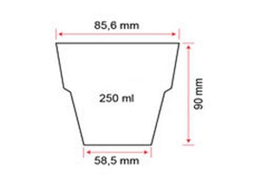 (50 Stück) Polycarbonat Glas - 200 ml