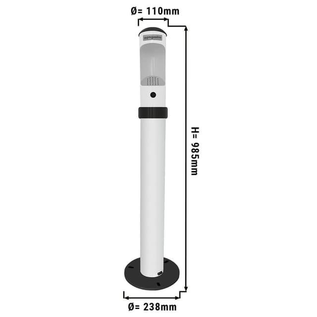 Standascher aus Aluminium - Weiß