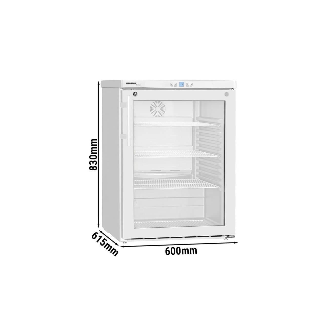 LIEBHERR | Unterbau-Kühlschrank PREMIUM -  130 Liter - mit 1 Glastür - Weiß