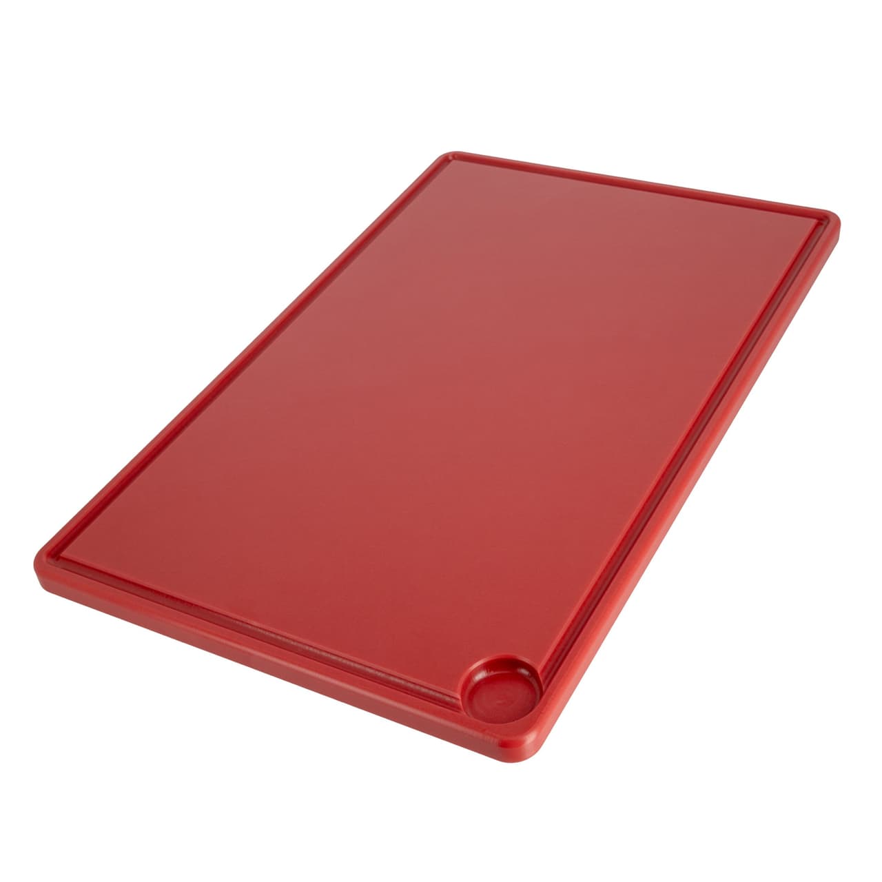 Schneidebrett mit Saftrille - 400x600mm - Dicke 20mm - Rot