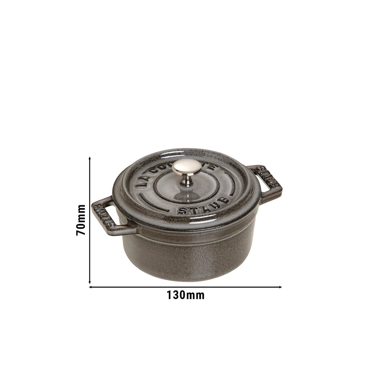 STAUB | LA COCOTTE - Mini Cocotte - Ø 100mm - Gusseisen - Graphit-Grau