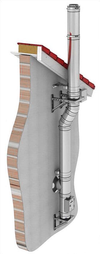 Wandabstandshalter - verstellbar (50 - 360 mm) - Ø 450 mm