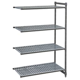 CAMBRO | Camshelving® - Basics Plus Anbauregal - 1328mm - mit geschlitzten Regalböden