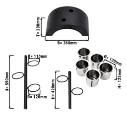 Besteckkasten/ Regal - mit 5 Behältern