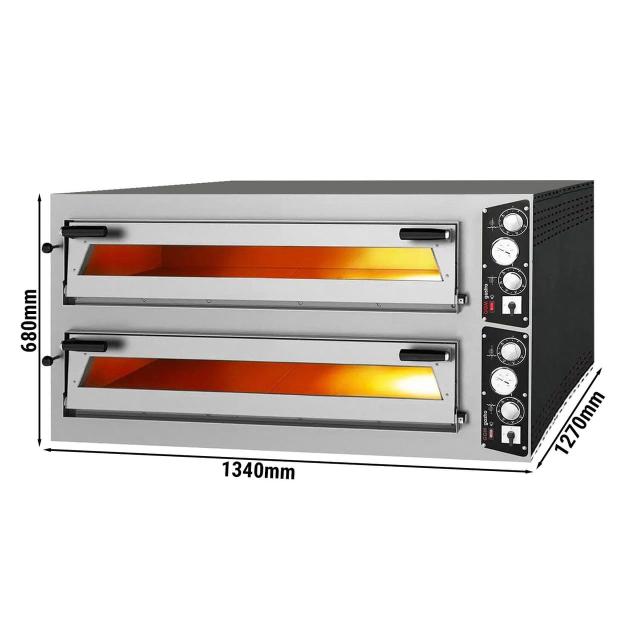 Elektro Pizzaofen - 9+9x 35cm (Breit) - Manuell