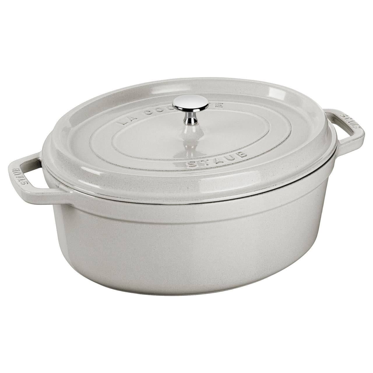 STAUB | LA COCOTTE - Cocotte - oval - 230mm - Gusseisen - Weisser Trüffel