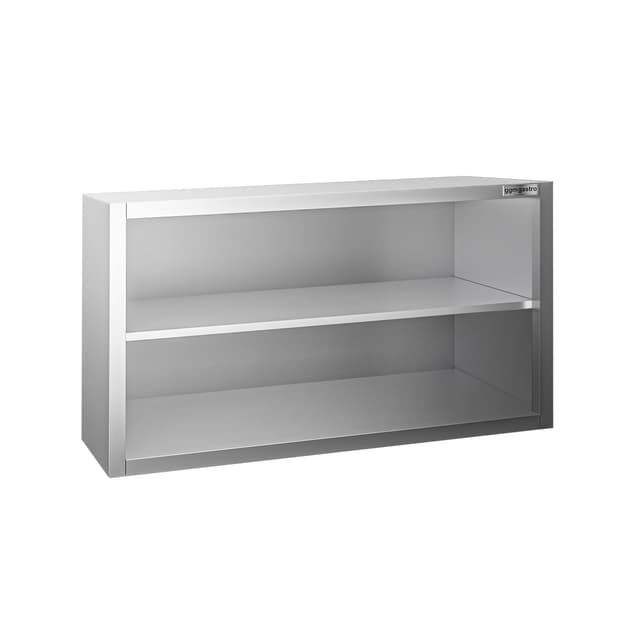 Edelstahl Wandhängeschrank PREMIUM - 1000x400mm - ohne Schiebetür - 650mm hoch