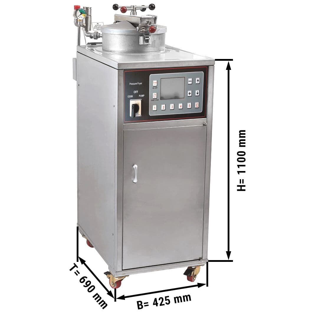 Elektrische Hochdruckfritteuse - 33 Liter - 4 kW