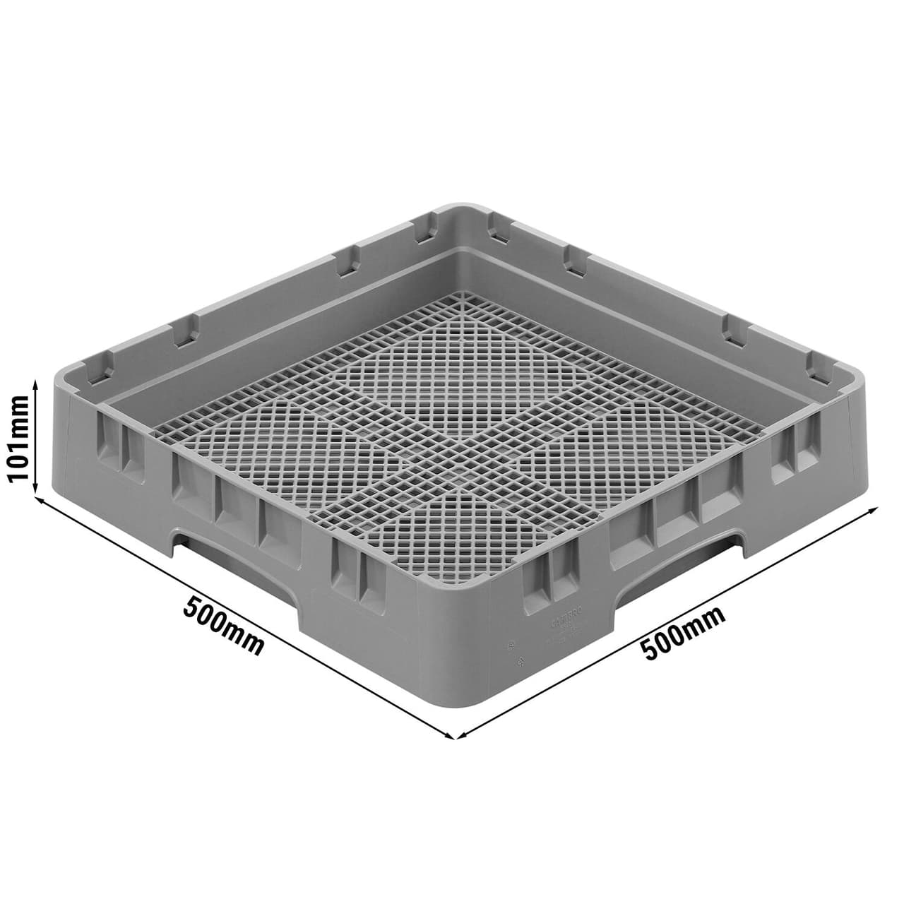 CAMBRO | CAMRACK® - Besteckspülkorb 1/1 - 500x500mm - Grau