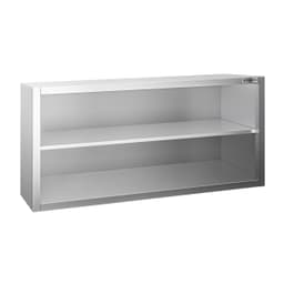 Edelstahl Wandhängeschrank PREMIUM - 1200x400mm - ohne Schiebetür - 650mm hoch