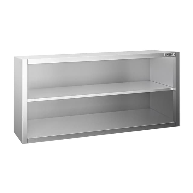 Edelstahl Wandhängeschrank PREMIUM - 1200x400mm - ohne Schiebetür - 650mm hoch