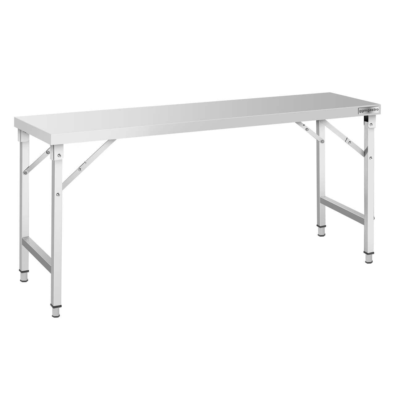 Edelstahl Arbeitstisch - klappbar - 1800x600mm