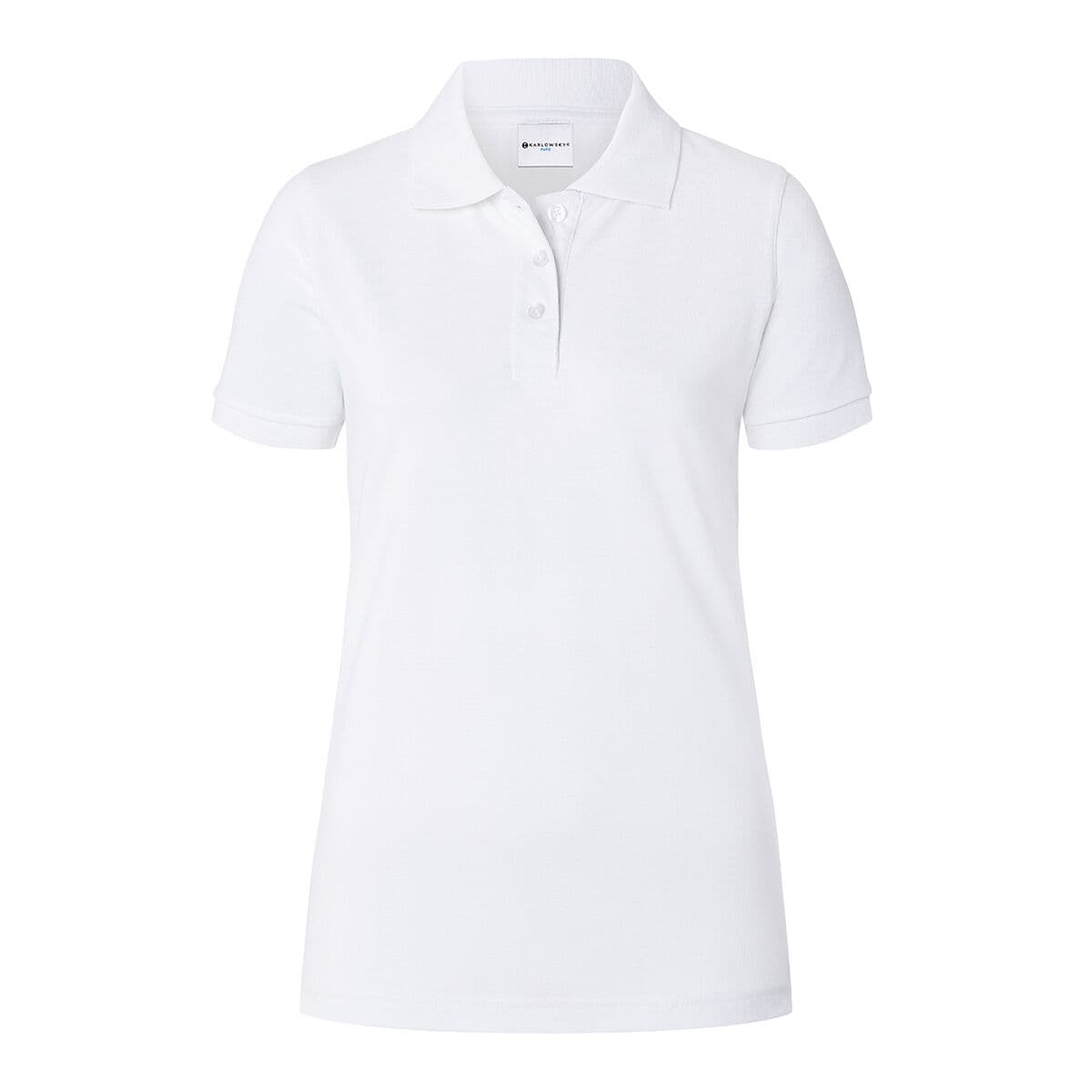 KARLOWSKY | Damen Workwear Poloshirt Basic - Weiß - Größe: S