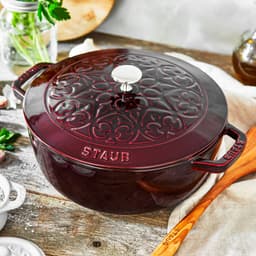 STAUB | LA COCOTTE - La Marmite Lilie - Ø 240mm - Gusseisen - Grenadine-Rot