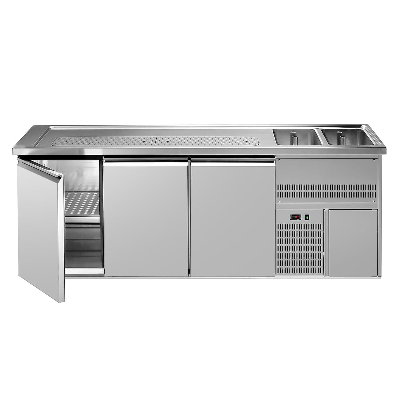 Biertheke Premium PLUS - 2500x700mm - 3 Türen