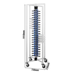 Tellerstapler - für bis zu 84 Teller - Klappbar