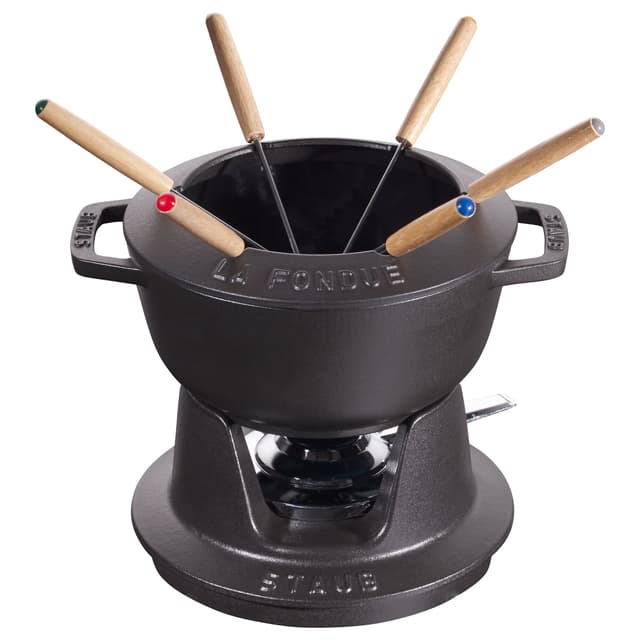 STAUB | SPECIALITIES - Fondue Set - Ø 180mm - Gusseisesn -Schwarz