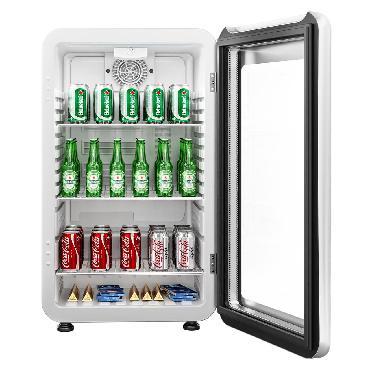 Minibar-Kühlschrank - 500mm - 120 Liter - mit 1 Glastür