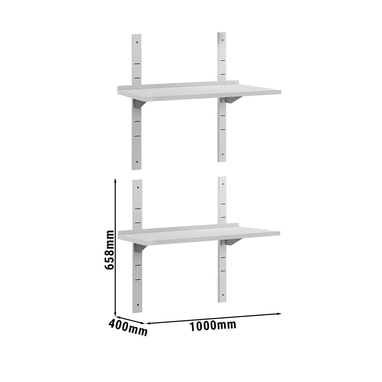 Wandborde ECO - 1000x400mm - mit 2 Etagen