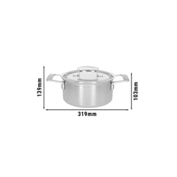 DEMEYERE | INDUSTRY 5 - Bratentopf mit Deckel - Ø 200mm - Edelstahl