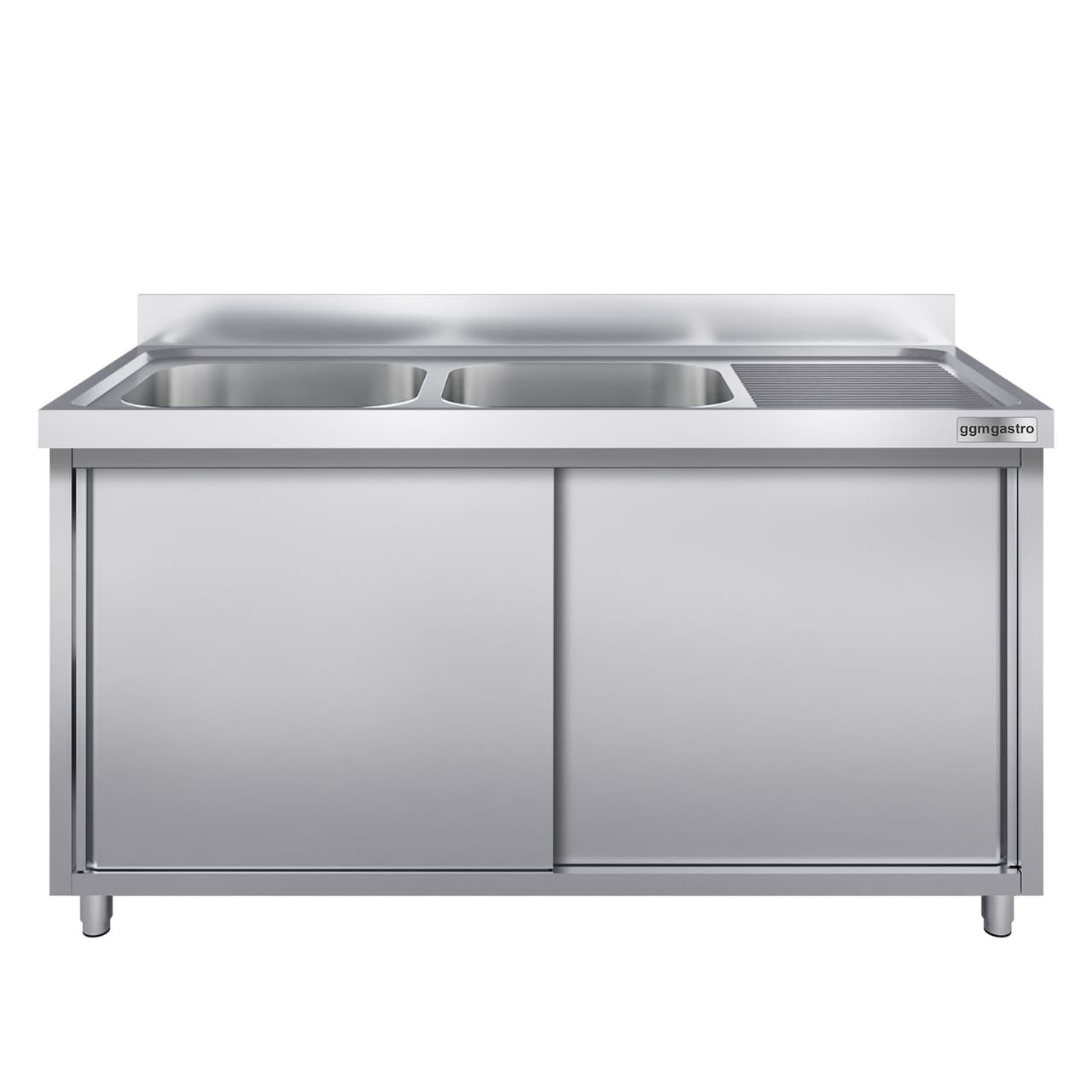 Spülschrank PREMIUM - 2000x600mm - mit 2 Becken links