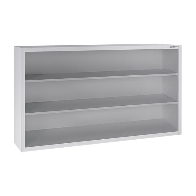 Edelstahl Wandhängeschrank ECO - 1600x400mm - ohne Schiebetür 1000mm hoch