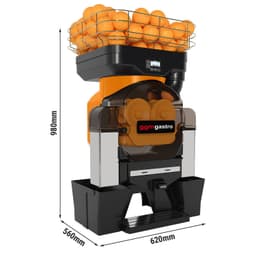 Elektrische Orangenpresse - Orange - Push & Juice-Taste - Automatische Fruchtzufuhr