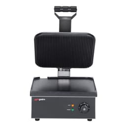 Zubereitungstisch - 1210mm - 2 Türen - für 9x GN 1/6 - inkl. Kontaktgrill & Hamburgermaschine